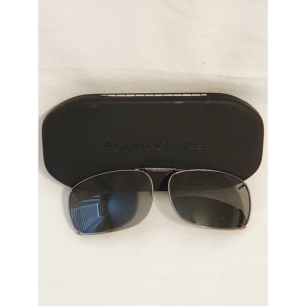 Polar Optics Clip On Sunglasses With Case wear over‎ regular